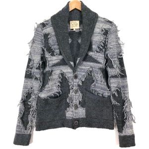 Chaser Fringe Shawl Collar Cardigan Sweater